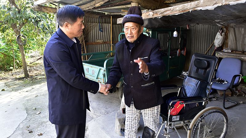 领导走访慰问抗美援朝志愿军老战士